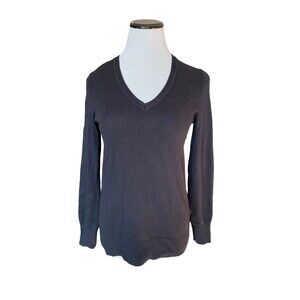 Gap Womens Luxe Angora Blend Sweater Size S Black Quiet Luxury Capsule Essential